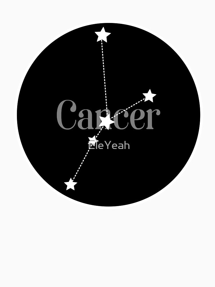 Cancer zodiac constellation (black) by EleYeah