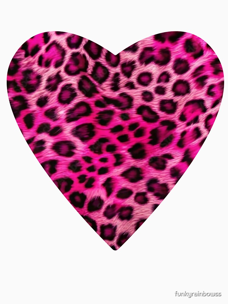 pink leopard heart by funkyrainbowss