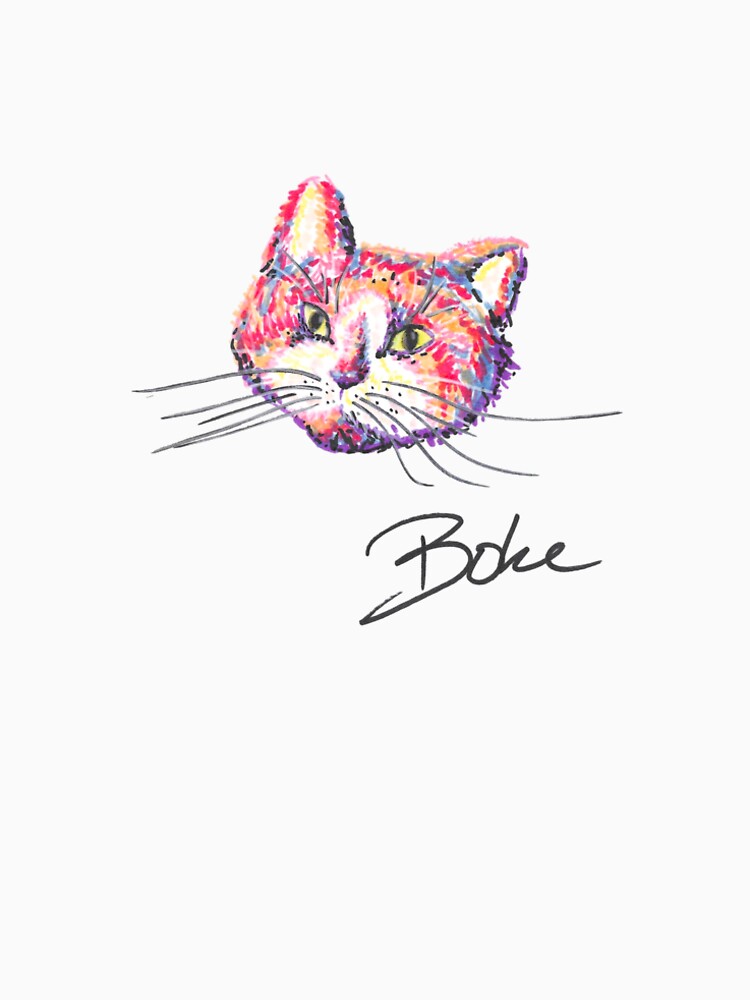 Sketchy Color Cat Portait Boke by BOKEbyTC