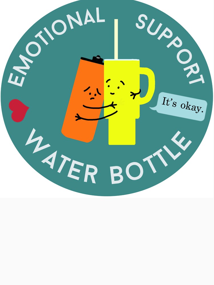 Emotional Support Water Bottle it’s okay by tascha-doodles