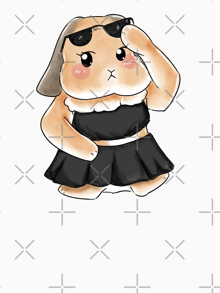 Black Sassy Rabbit Outfit _ Bunniesmee by bunniesmee