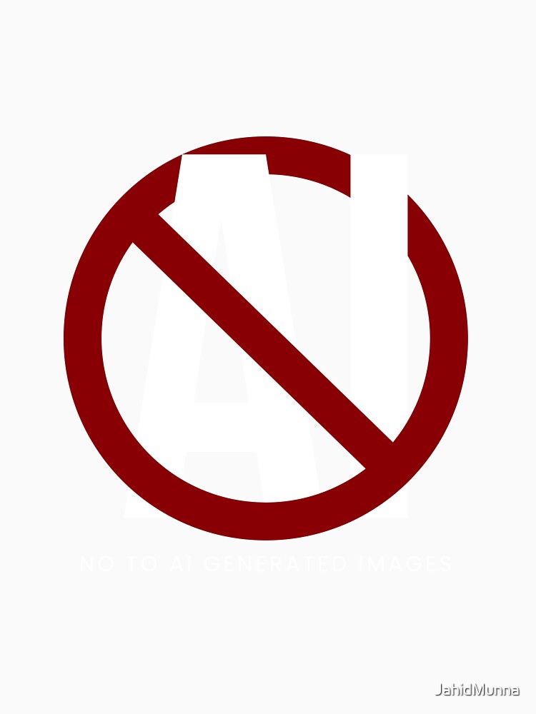 No To AI Generated Images-Protest against AI art by JahidMunna