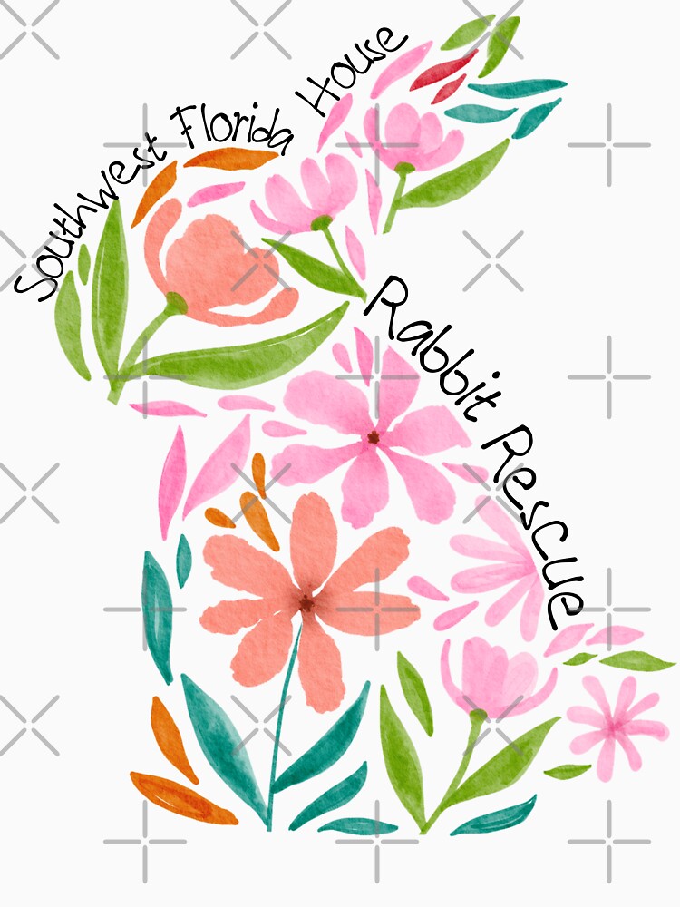 Bunny Rabbit Watercolor Flowers by swflrabbits