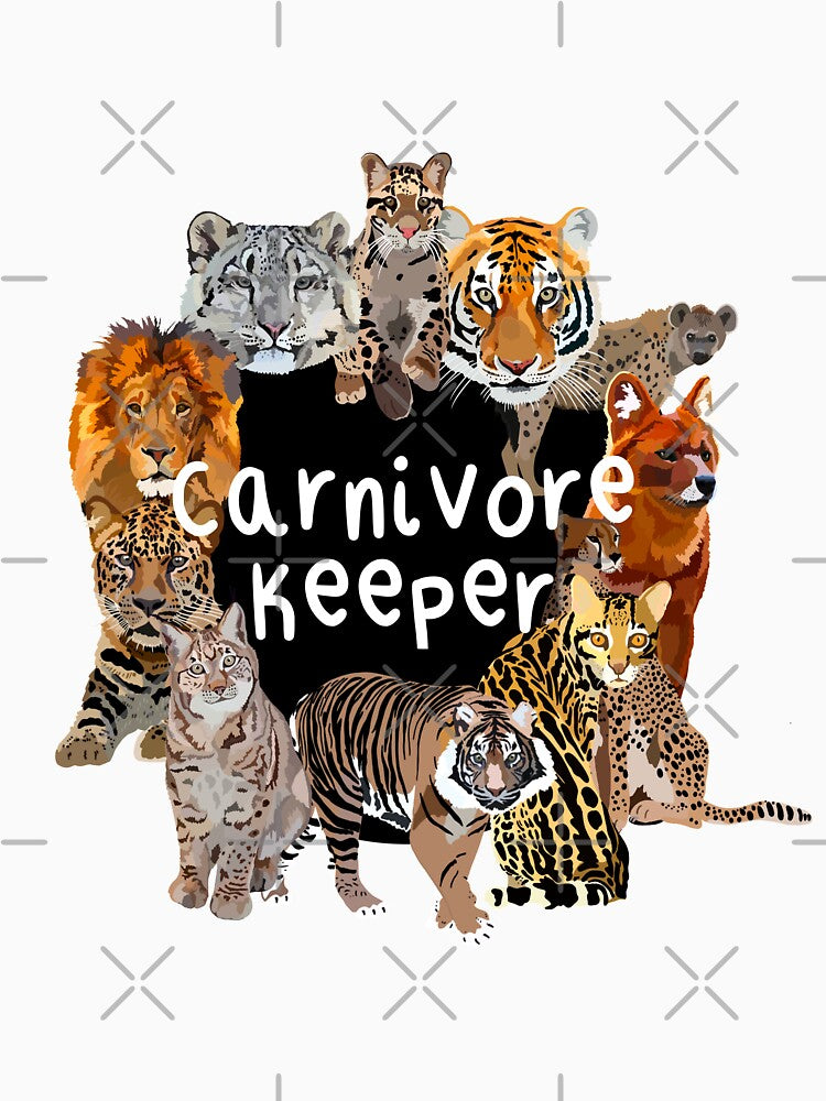Carnivore Keeper, Carnivore Keeper Illustration – Zookeeper Art for Big Cat and Predator Enthusiasts by PrettylittlepastelUk