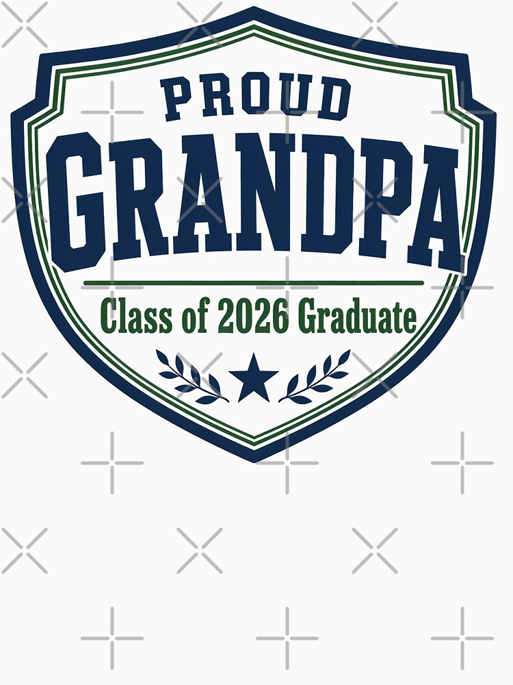 Proud Grandpa Class of 2026 – Varsity Badge by Gabmod14