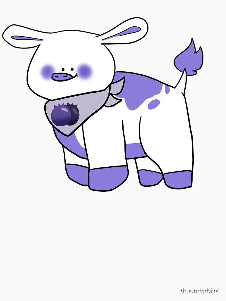 Blueberry Cow by thuunderbiird