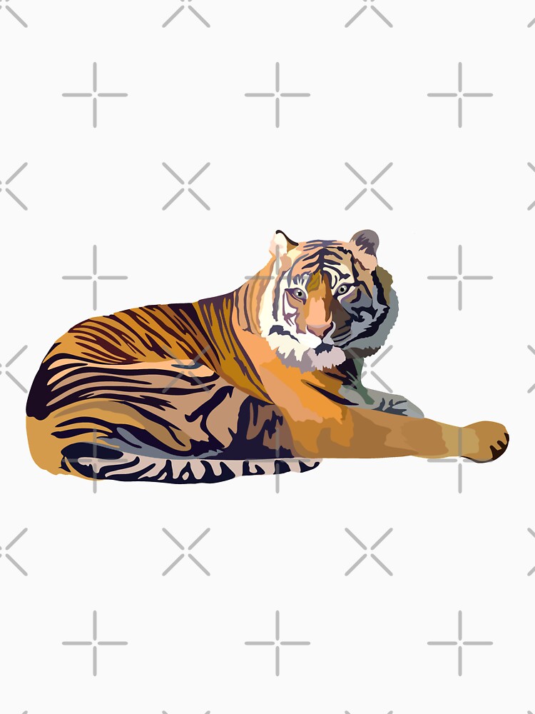 S is for Sumatran Tiger,Sumatran Tiger Illustration – Wildlife Art for Conservation and Animal Lovers by PrettylittlepastelUk