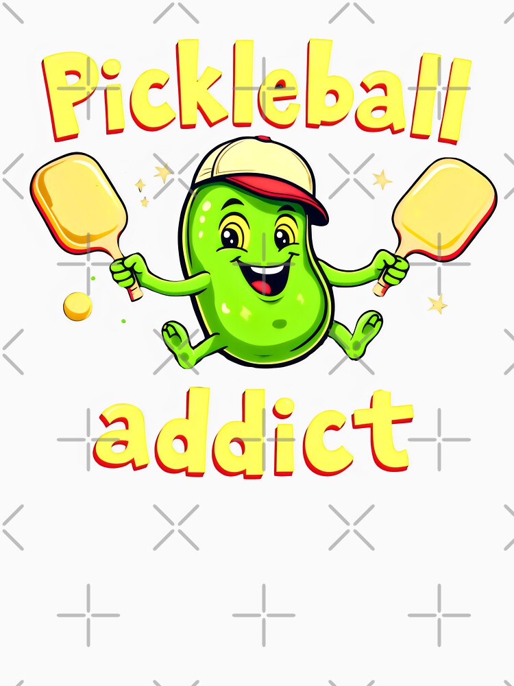 funny Pickle ball addict by VividDripCo