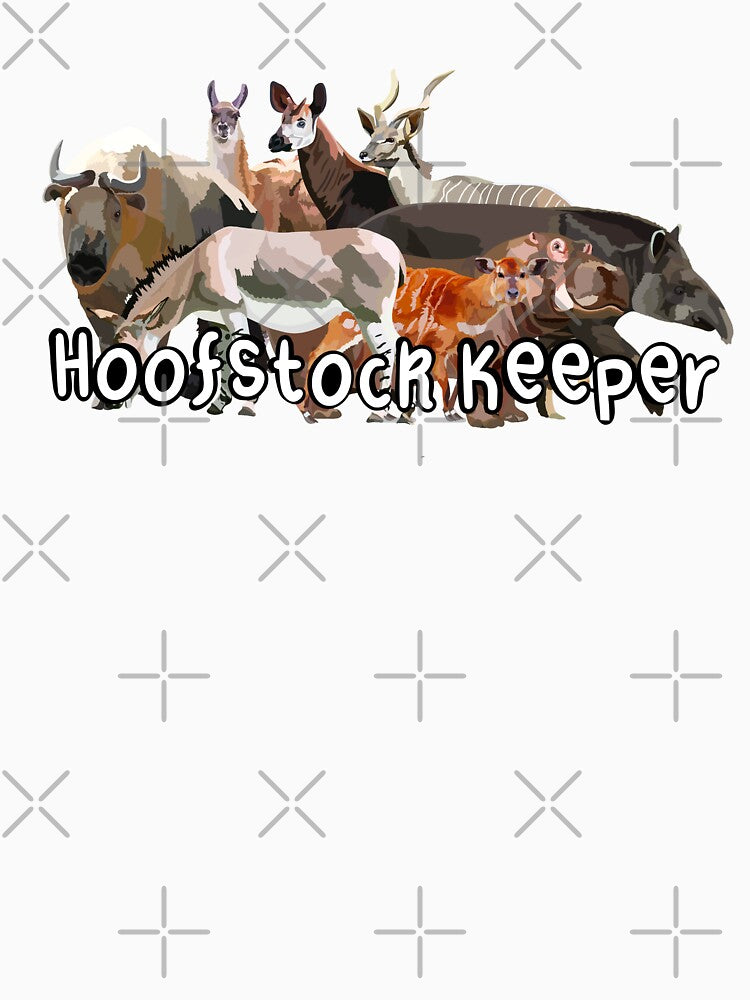 H is for Hoofstock Keeper,Hoofstock Keeper Design – Dedicated Care of Ungulates and Exotic Hoofed Mammals Artwork by PrettylittlepastelUk