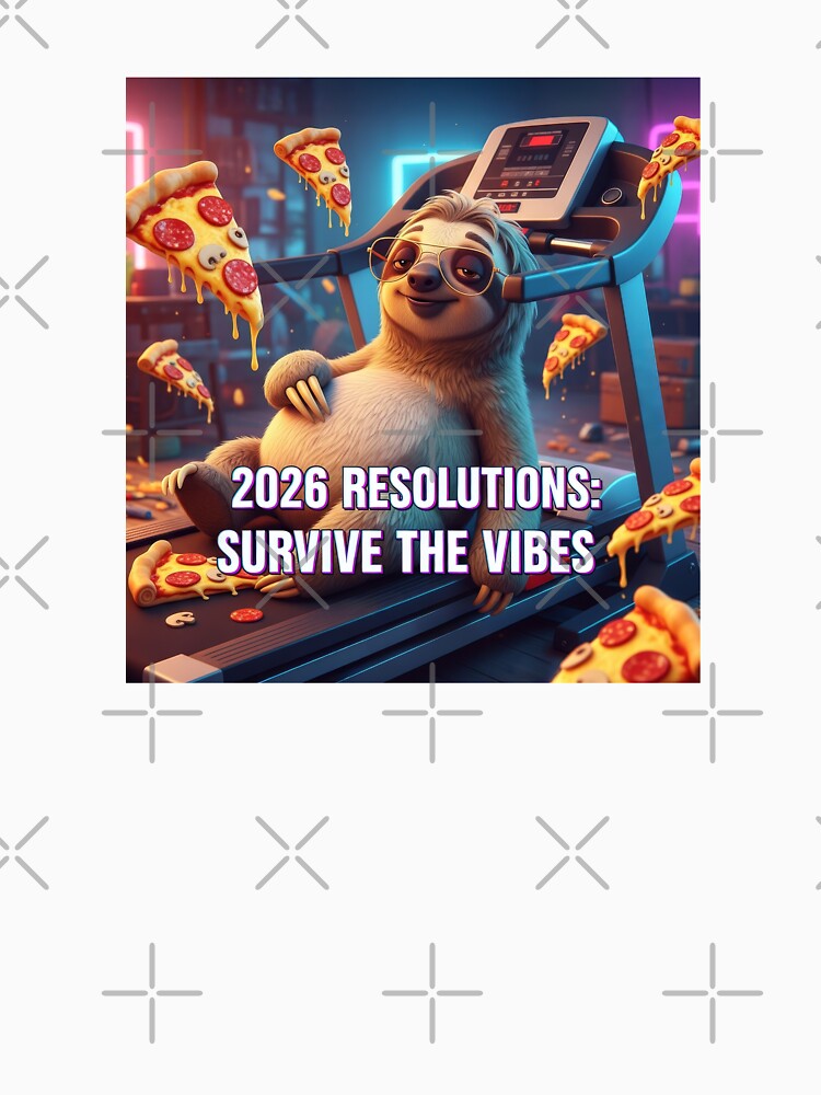 2026 Resolutions Survive The Vibes Sloth by lowbatterydept