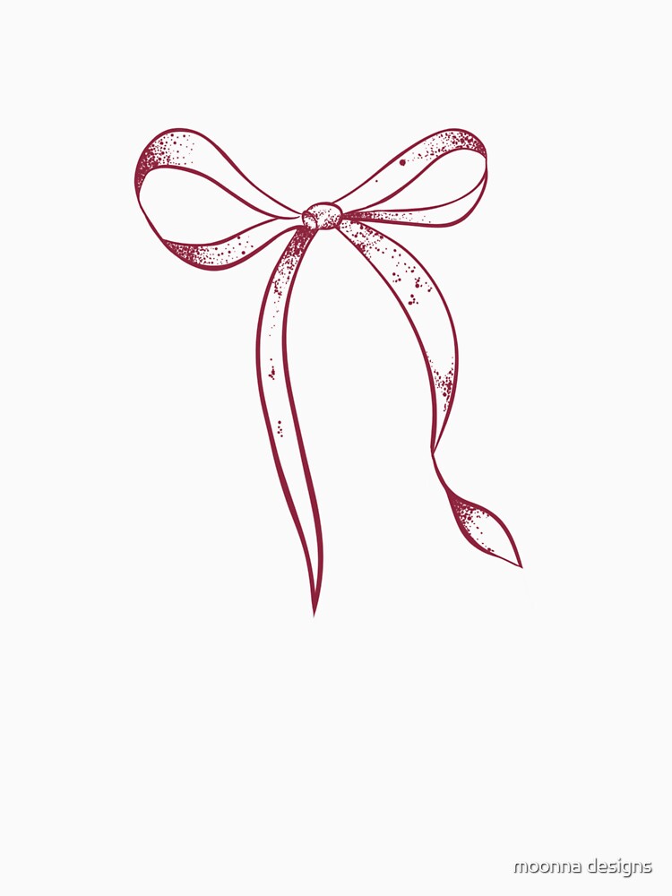 Red Bow Coquette Polka Dots by moonna designs