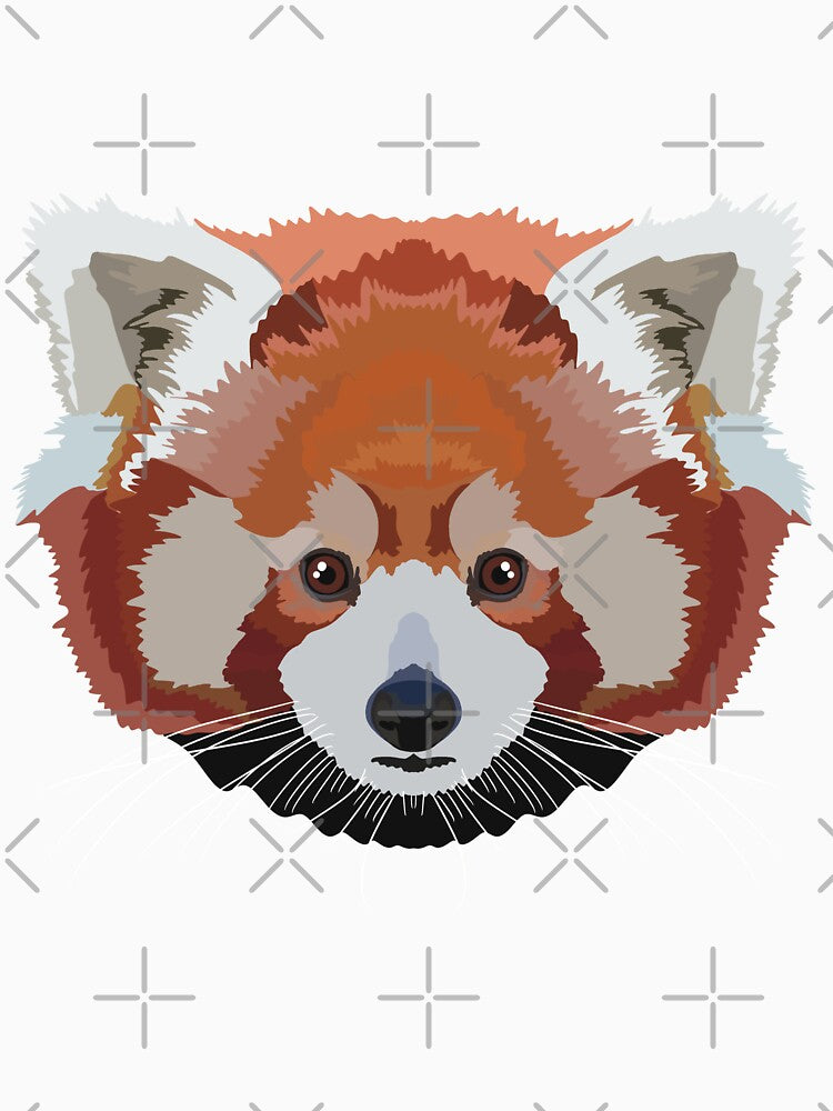 R is for Red Panda,Red Panda Illustration – Adorable and Playful Forest Mammal Artwork by PrettylittlepastelUk