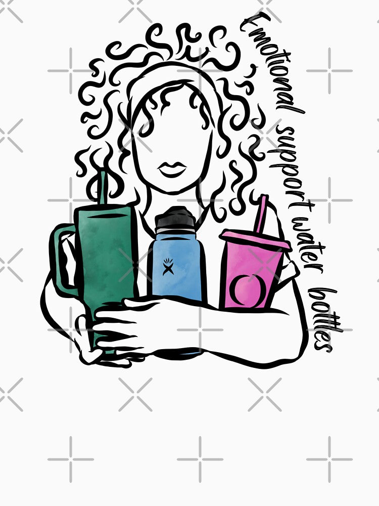 Emotional Support Water Bottles 2 by Curly-Cuties