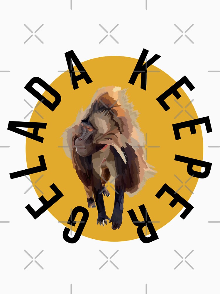 G is for Gelada Keeper,Gelada Keeper Design – Dedicated Primate Care and Wildlife Keeper Artwork by PrettylittlepastelUk