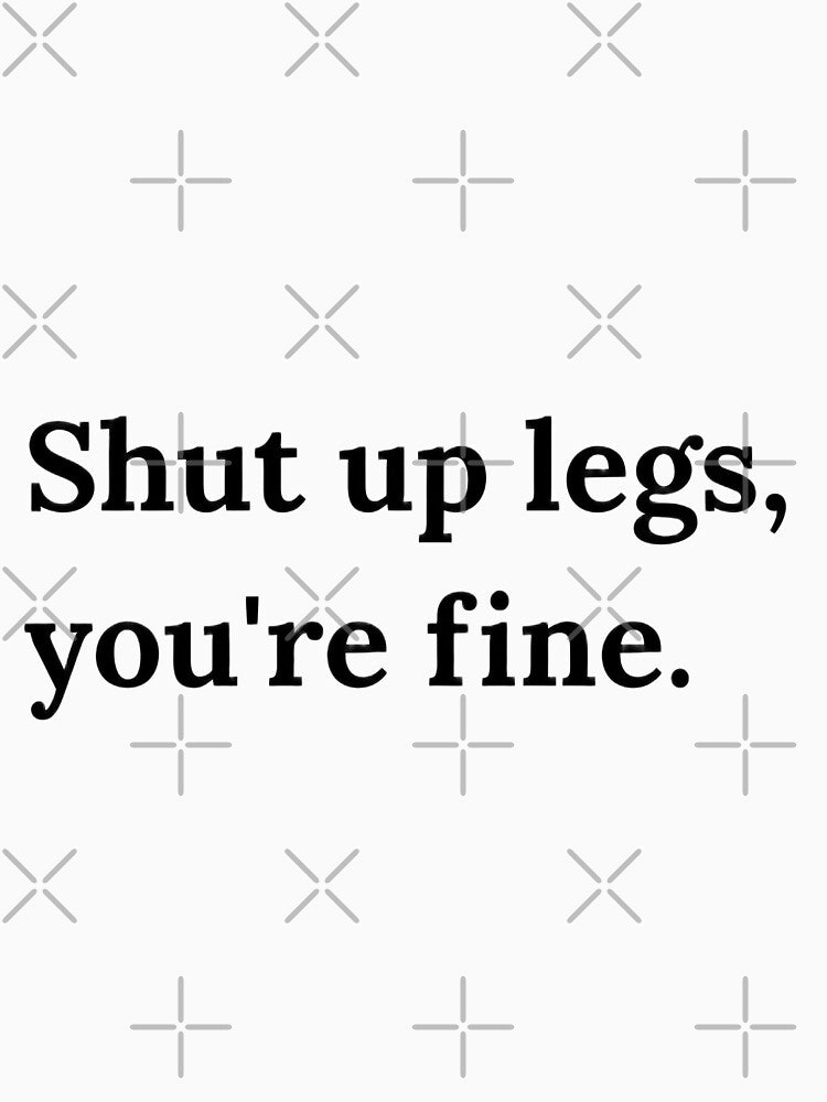 Shut Up Legs HD Sticker – Funny Leg Day New Year Gym Humor Quote | 2026 new year resolution and leg workout motivation by MillionaireGenZ ⭐⭐⭐⭐⭐ (5.0)