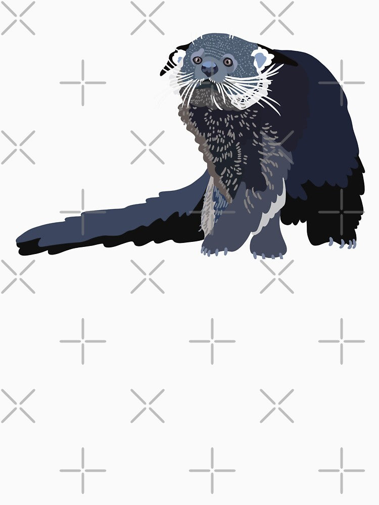 B is for Binturong ,Binturong – Curious Asian Bearcat Wildlife Illustration by PrettylittlepastelUk