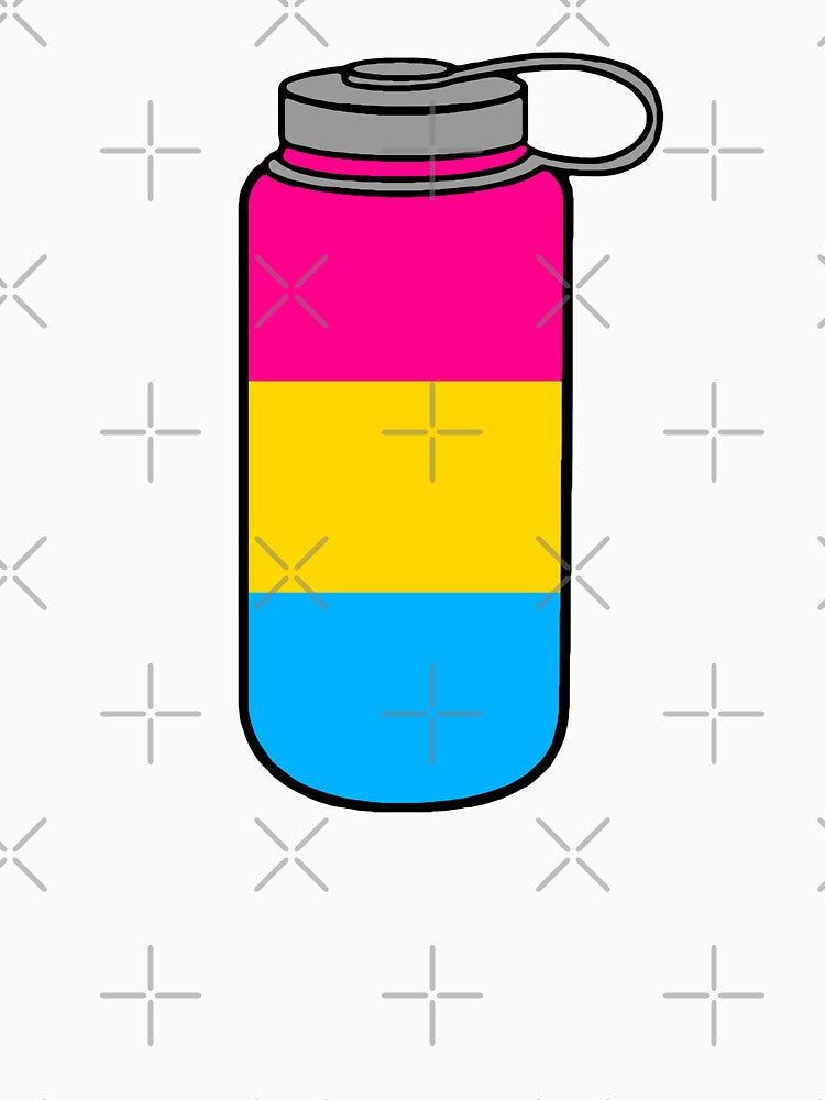 Pansexual Pride Nalgene Water Bottle by maura41