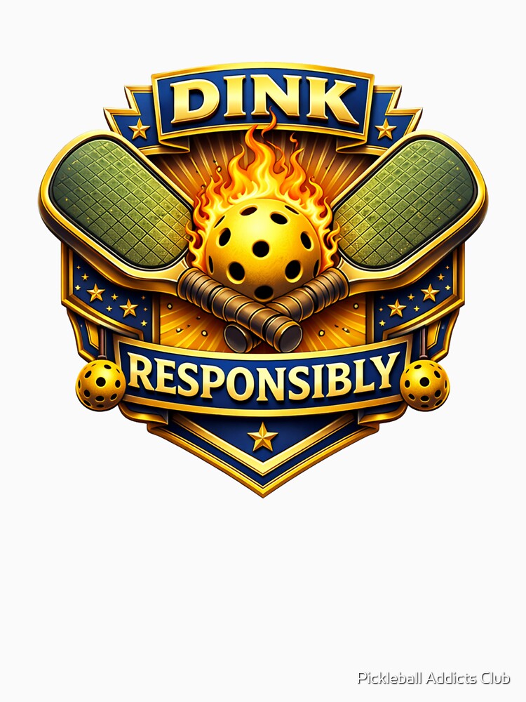 Dink Responsibly | Funny Pickleball Gift for Addicted Players by Pickleball Addicts Club