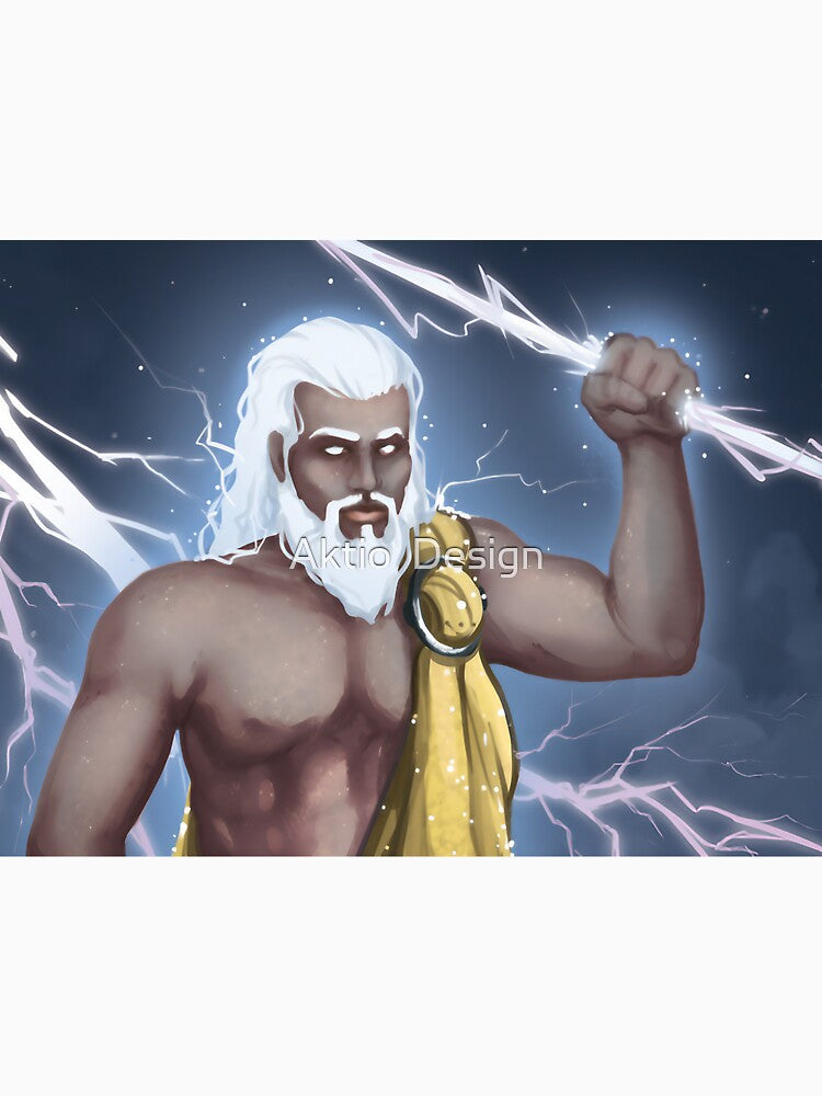 A Titan holding a lightning bolt by Aktio  Design