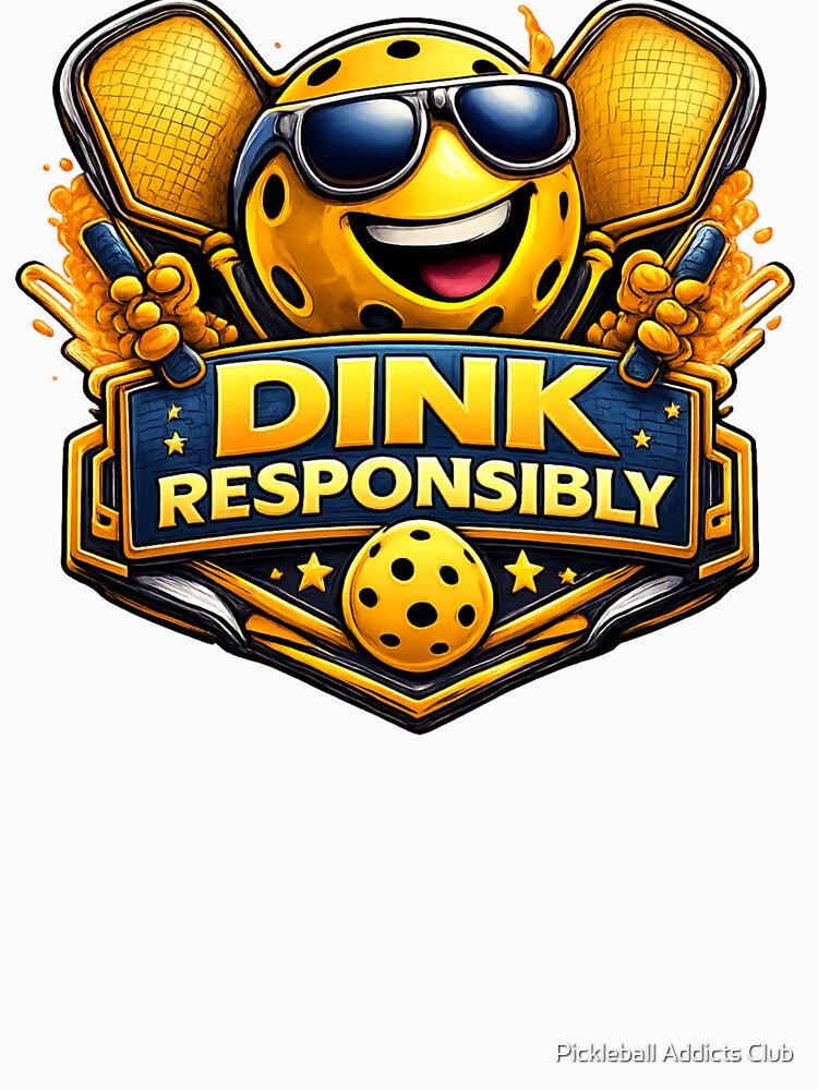 Dink Responsibly – Cool Pickleball Lifestyle Shirt by Pickleball Addicts Club