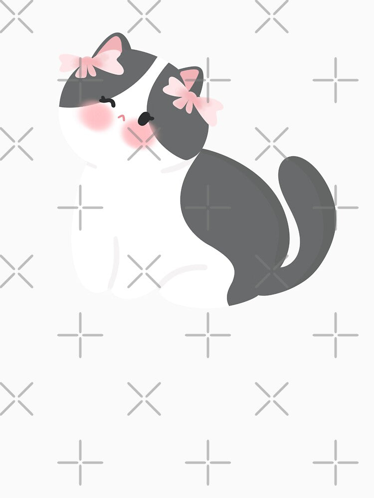 Coquette grey Cat by tinyfloofstar