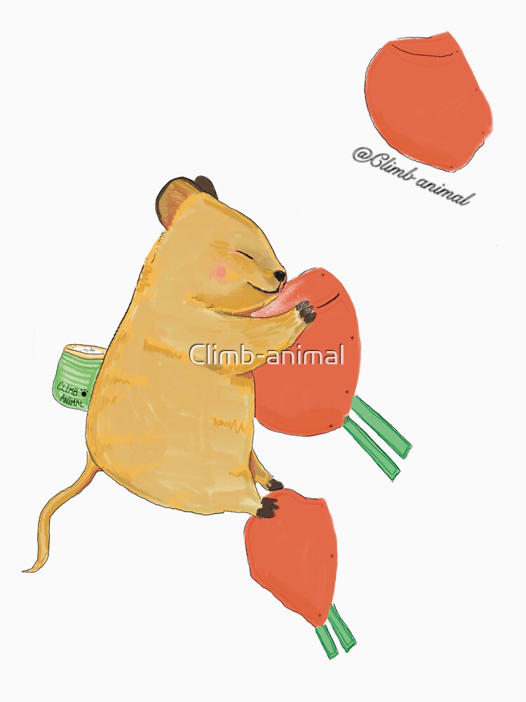 Happy climber quokka by Climb-animal