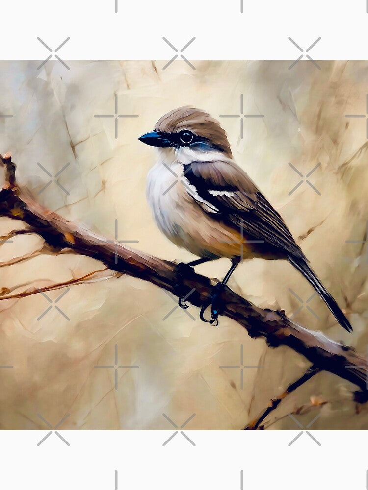 Isabelline shrike by Island Art Studios