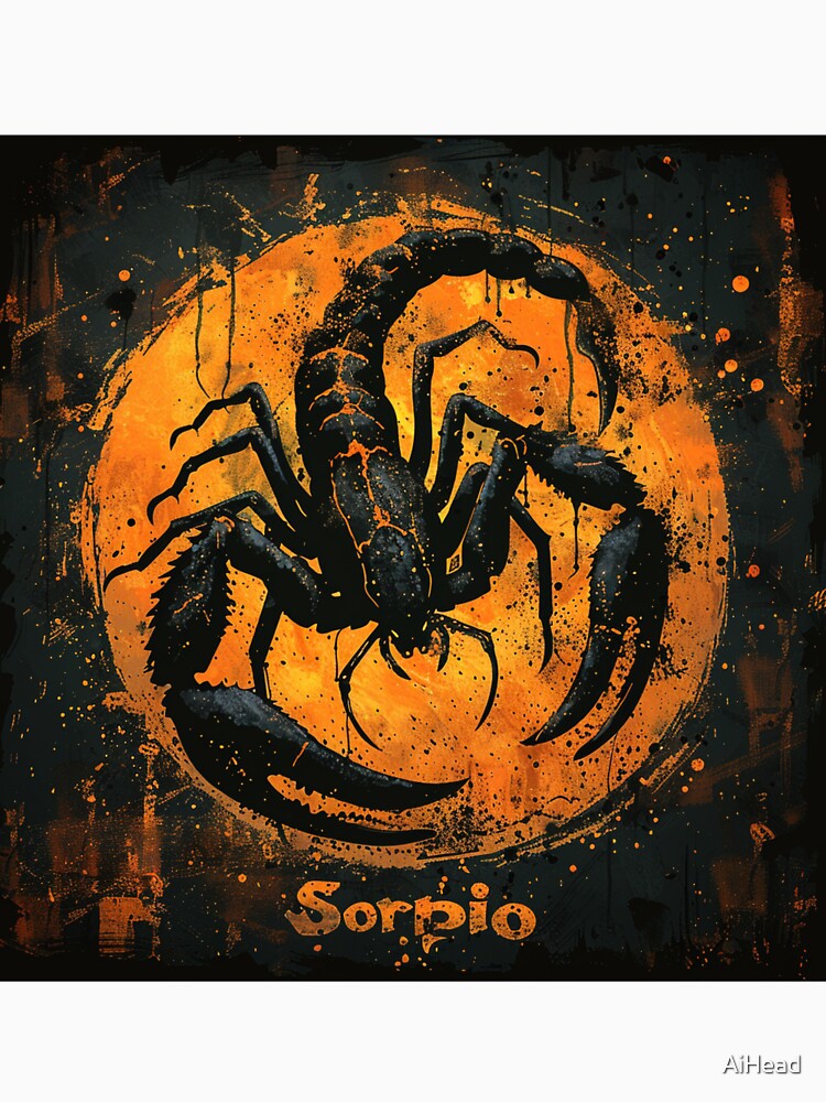 Grunge Style Scorpio Zodiac Sign by AiHead