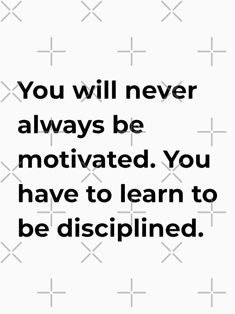 Discipline Over Motivation HD Sticker – New Year Gym Mindset Training Quote | 2026 new year resolution and goals by MillionaireGenZ ⭐⭐⭐⭐⭐ (5.0)