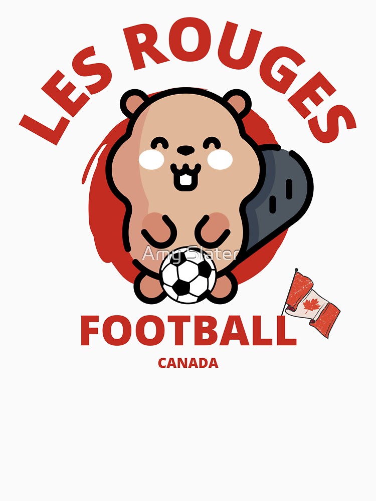 Les Rouges-Canada Team Jersey-Retro Style-Kids Soccer-2022 Qatar-CANMNT-CANWNT by SighFly52