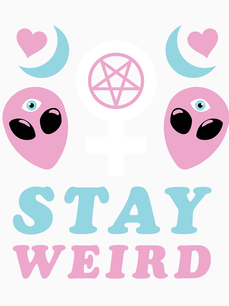 Pastel Goth / Stay Weird / Creepy Cute Alien by altees
