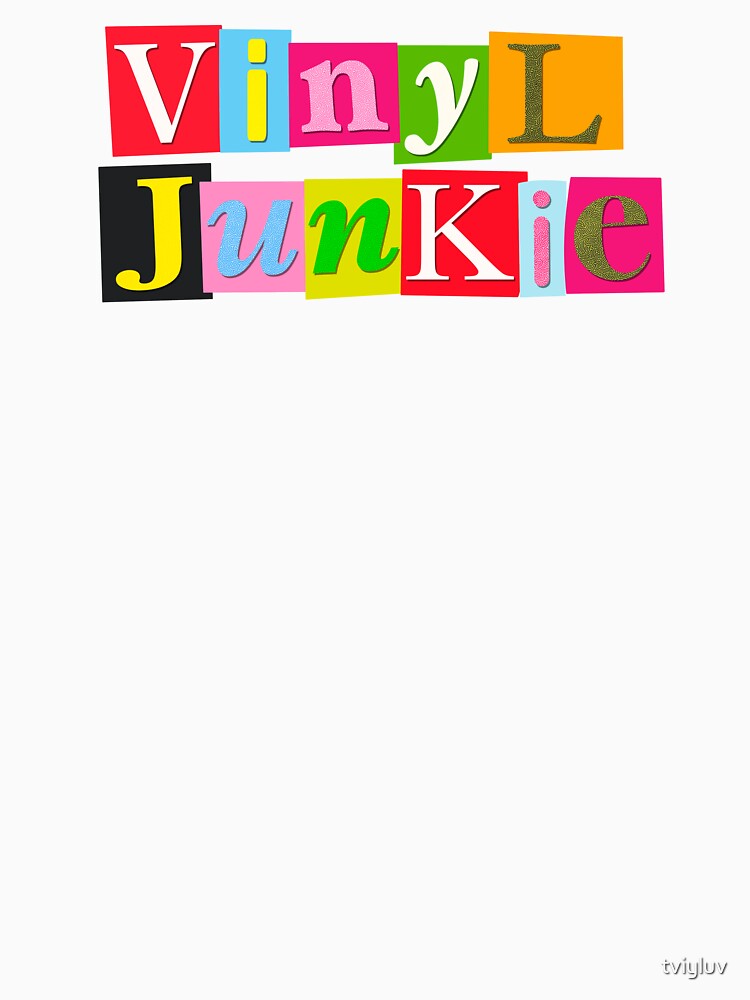 Vinyl Junkie – Retro Music Collage Sticker by tviyluv