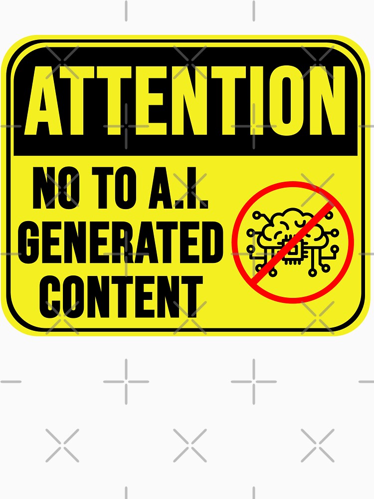 No To  A.I. Generated Content by MarkMySign