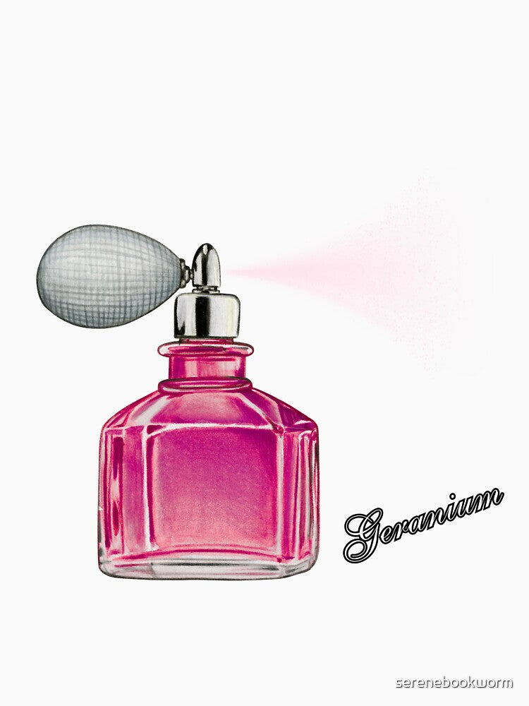 Geranium scented perfume aesthetic by serenebookworm