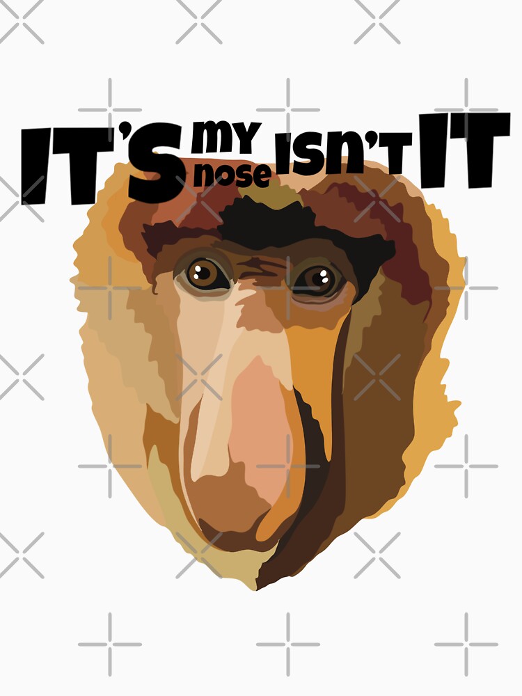 P is for Proboscis Monkey, Proboscis Monkey Illustration – Unique Borneo Primate Wildlife Art by PrettylittlepastelUk