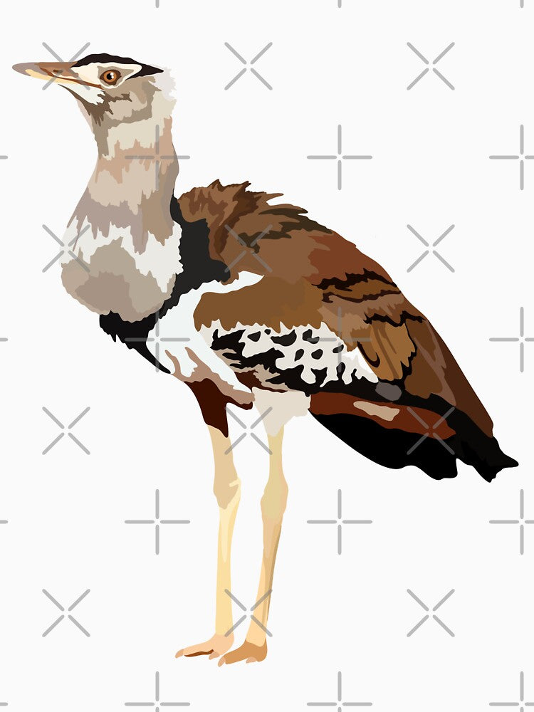 K is for Kori Bustard ,Kori Bustard: The Heaviest Flying Bird of the African Savanna by PrettylittlepastelUk