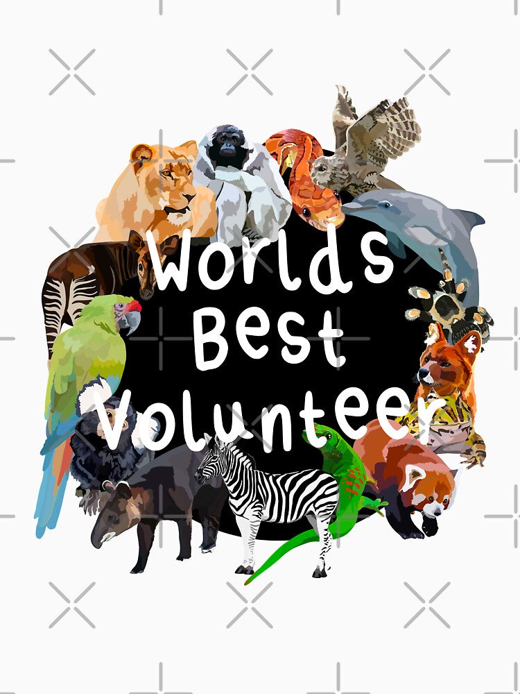 Z is for Zoo Volunteer,Zoo Volunteer Design – Supportive Wildlife Conservation Artwork by PrettylittlepastelUk