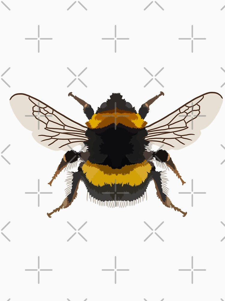 B is for Bumble Bee,Bumble Bee: The Fuzzy Pollinator of Gardens and Meadows by PrettylittlepastelUk