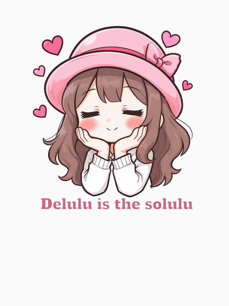 Cute delulu girl dreaming away by MoodCreations