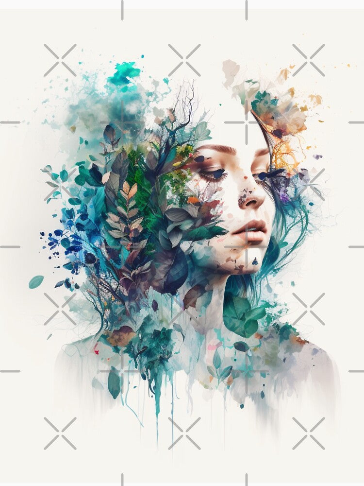 Nature is Healing painting Girl by simofaouzi