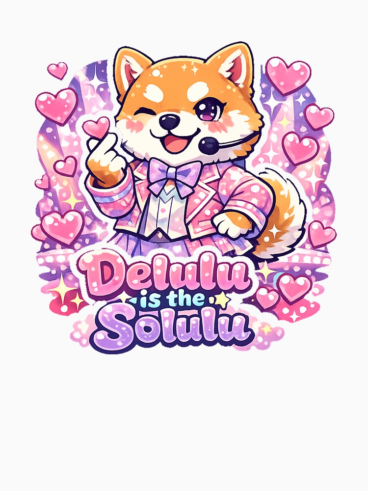 Delulu Idol Shiba Inu Sticker – Kawaii Anime Dog Idol Aesthetic by kawaii animal store (in Japan)