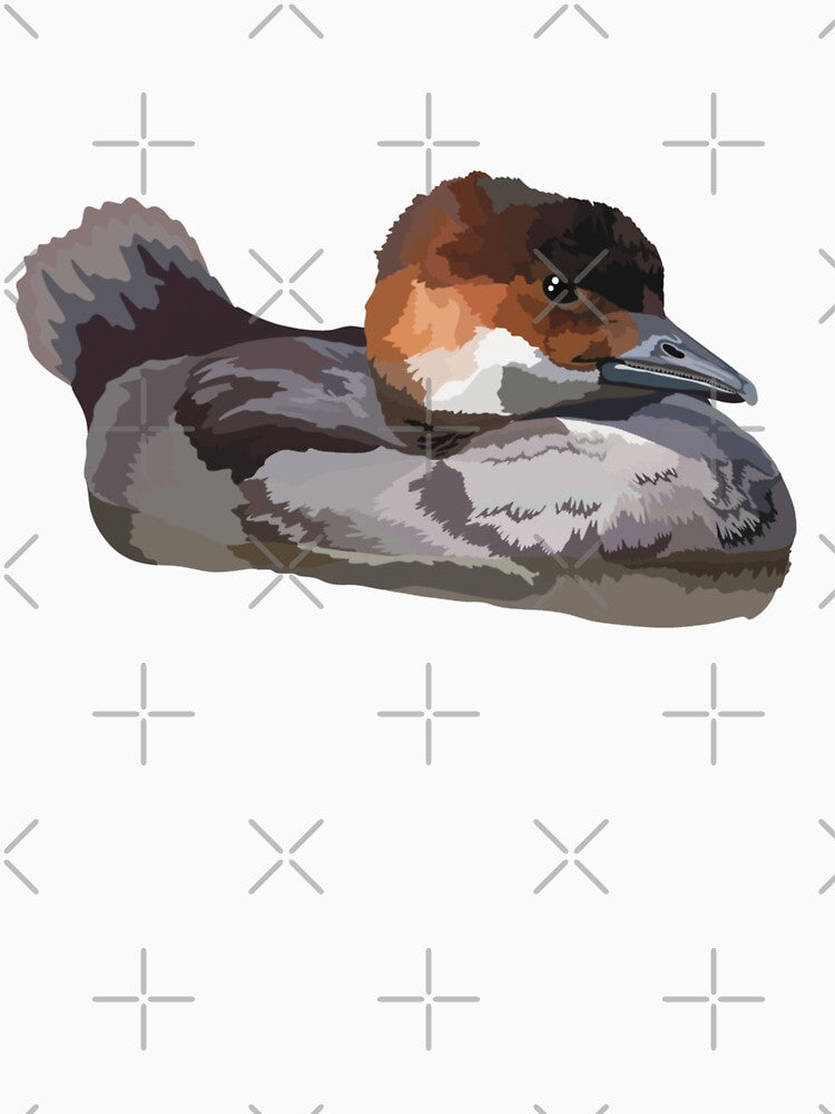 S is for Smew,Smew Illustration – Elegant Winter Duck Wildlife Art by PrettylittlepastelUk