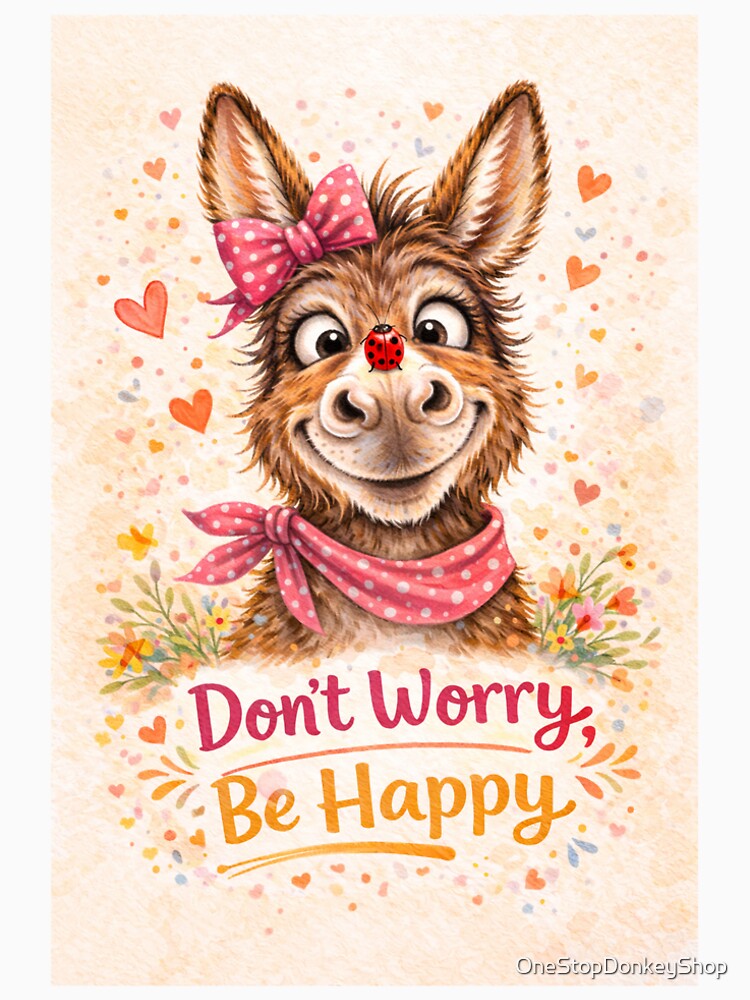 Cute Donkey print by OneStopDonkeyShop