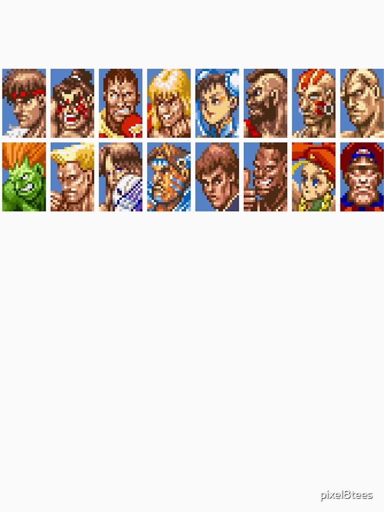 Super Street Fighter II - Character Select by pixel8tees