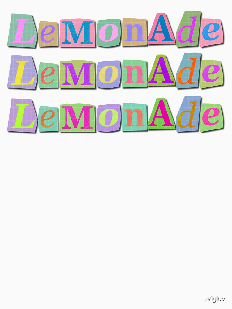 LeMonAde – Inspired Collage Typography by tviyluv