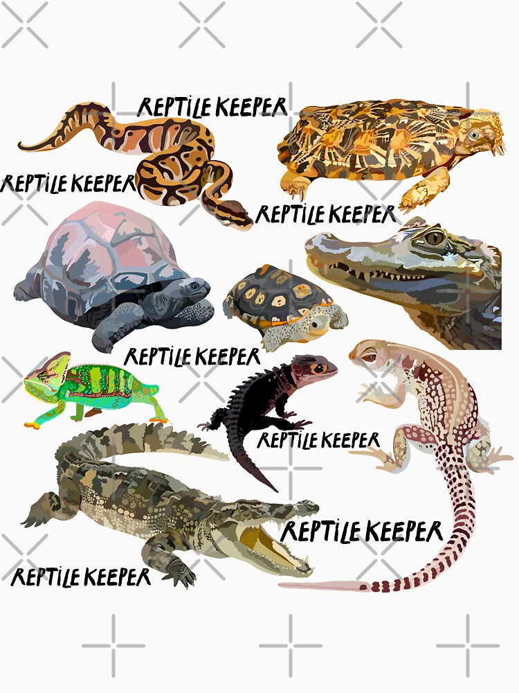 R is for Reptile Keeper,Reptile Keeper Design – Dedicated Care and Conservation of Exotic Reptiles Artwork by PrettylittlepastelUk