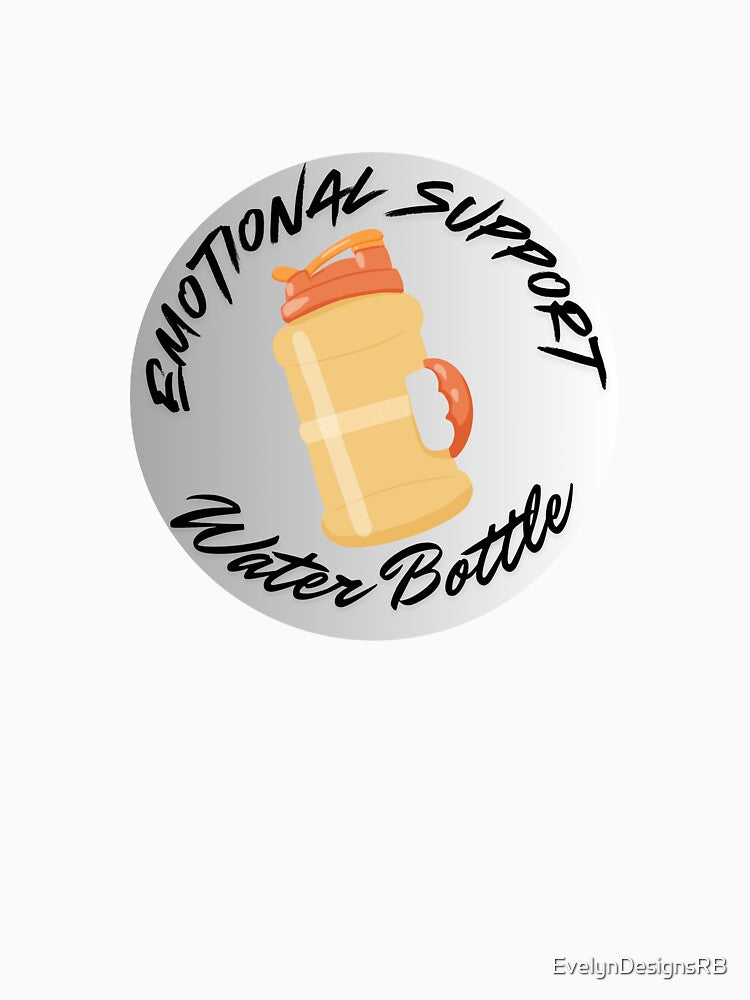 Emotional support water bottle, Yellow by Evelyn Designs