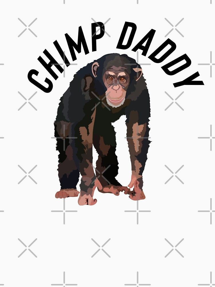 Chimp Daddy,Chimpanzee – Intelligent and Social Great Ape Illustration by PrettylittlepastelUk