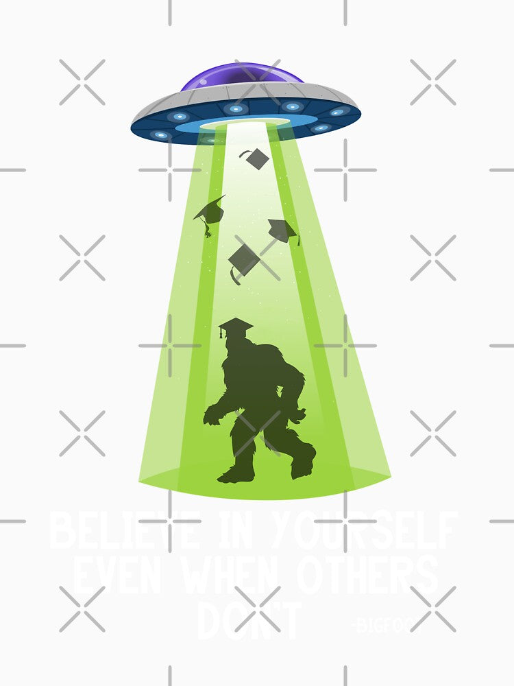 Bigfoot Alien Abduction Graduation Senior Class of by MajesticTree
