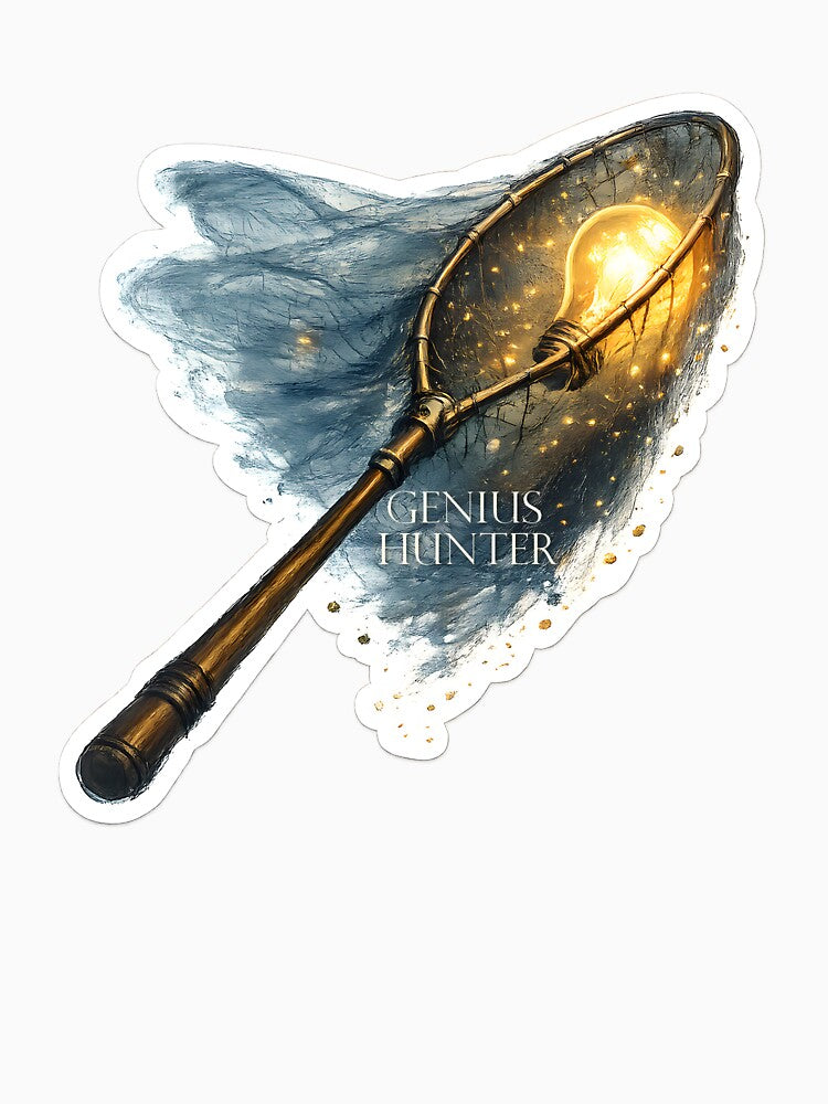 Genius Hunter — Neurodivergent Gift — Creative Mind Sticker — Idea Collector by NeurOriginal